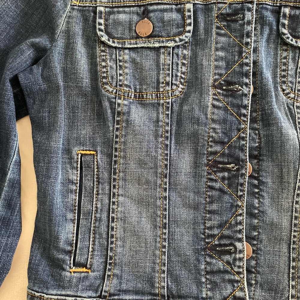 Elle Jean Jacket Size Small - Picture 3 of 5